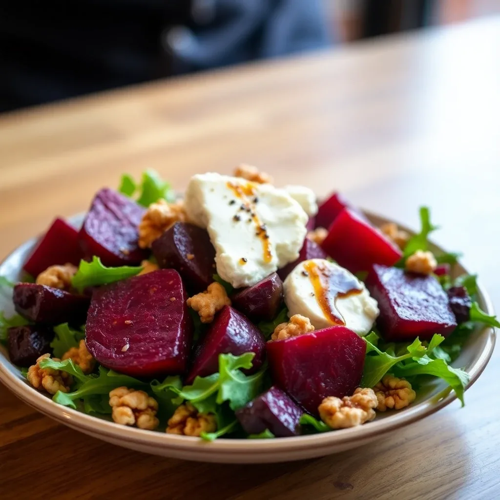 Roasted Beet & Goat Cheese Salad