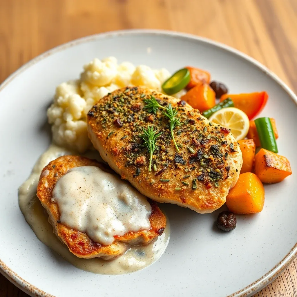 Herb-Crusted Organic Chicken