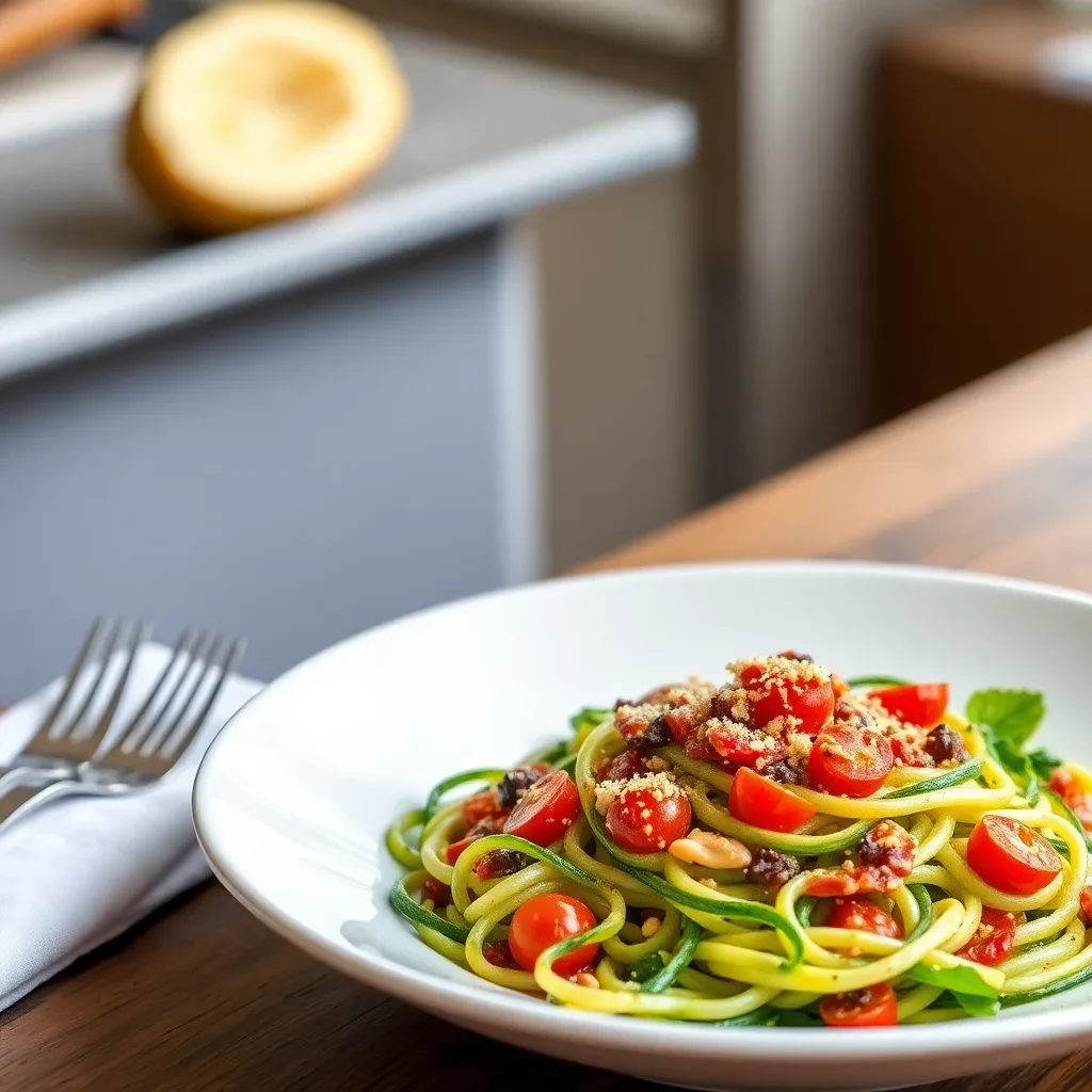 Zucchini Noodle Primavera